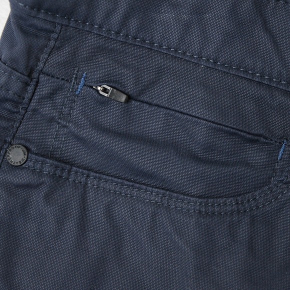 Weatherproof Chino Pants Mens 34x30 Navy Blue Zipper Pocket - Picture 4 of 9